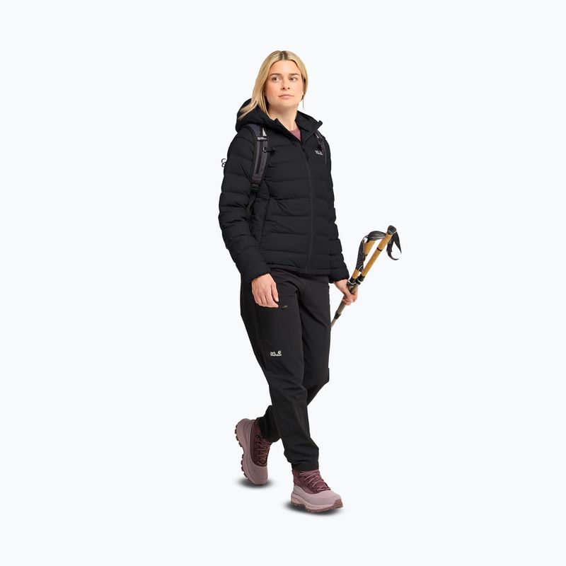 Geacă cu puf pentru femei Jack Wolfskin Wild Pass Down Hoody Rds black 2