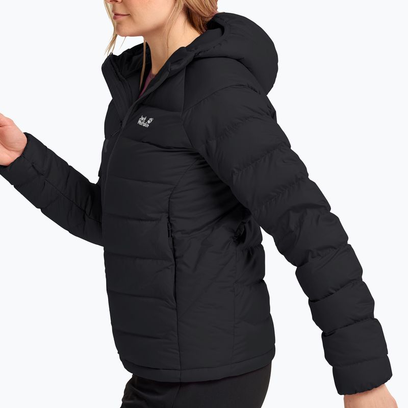 Geacă cu puf pentru femei Jack Wolfskin Wild Pass Down Hoody Rds black 4