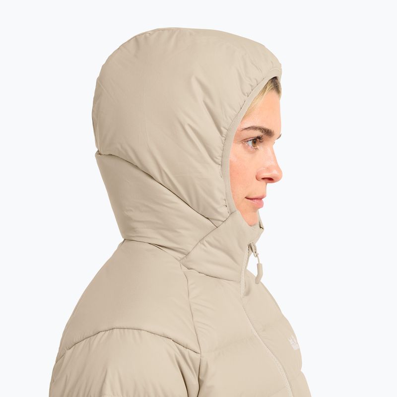 Geacă cu puf pentru femei Jack Wolfskin Wild Pass Down Hoody Rds oyster 5