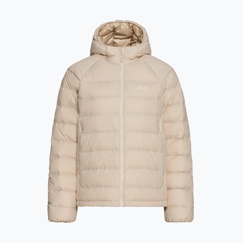 Geacă cu puf pentru femei Jack Wolfskin Wild Pass Down Hoody Rds oyster 7