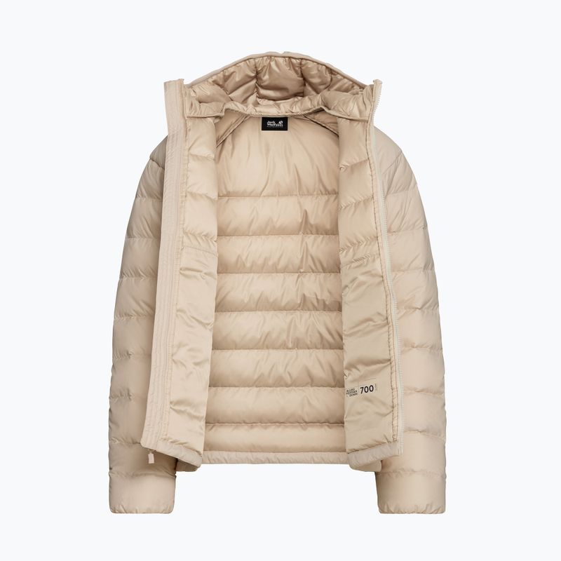 Geacă cu puf pentru femei Jack Wolfskin Wild Pass Down Hoody Rds oyster 8