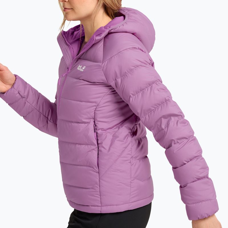 Geacă cu puf pentru femei Jack Wolfskin Wild Pass Down Hoody Rds vivid orchid 4