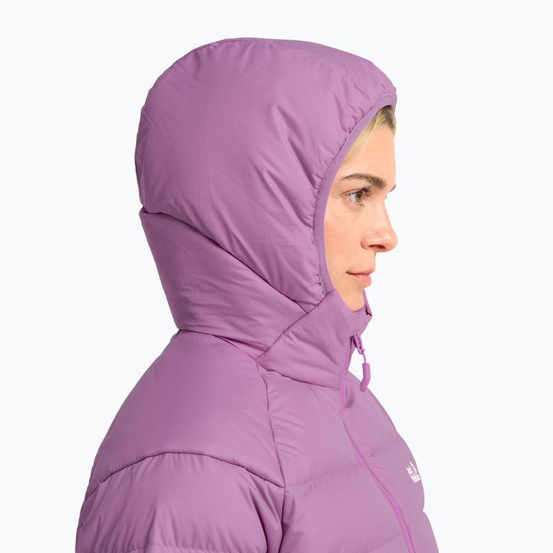 Geacă cu puf pentru femei Jack Wolfskin Wild Pass Down Hoody Rds vivid orchid 5