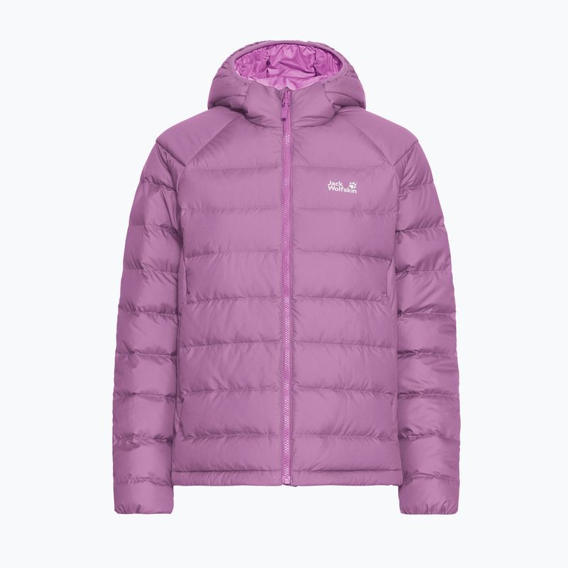 Geacă cu puf pentru femei Jack Wolfskin Wild Pass Down Hoody Rds vivid orchid 7