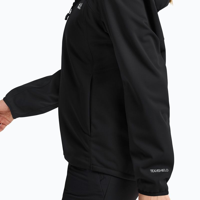 Geacă softshell pentru femei Jack Wolfskin Windhain 2 Hoody black 6