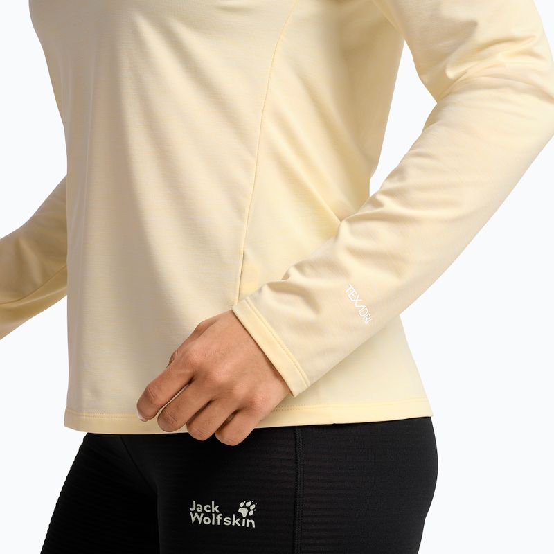 Longsleeve de trekking pentru femei Jack Wolfskin Trail vanilla cream 3