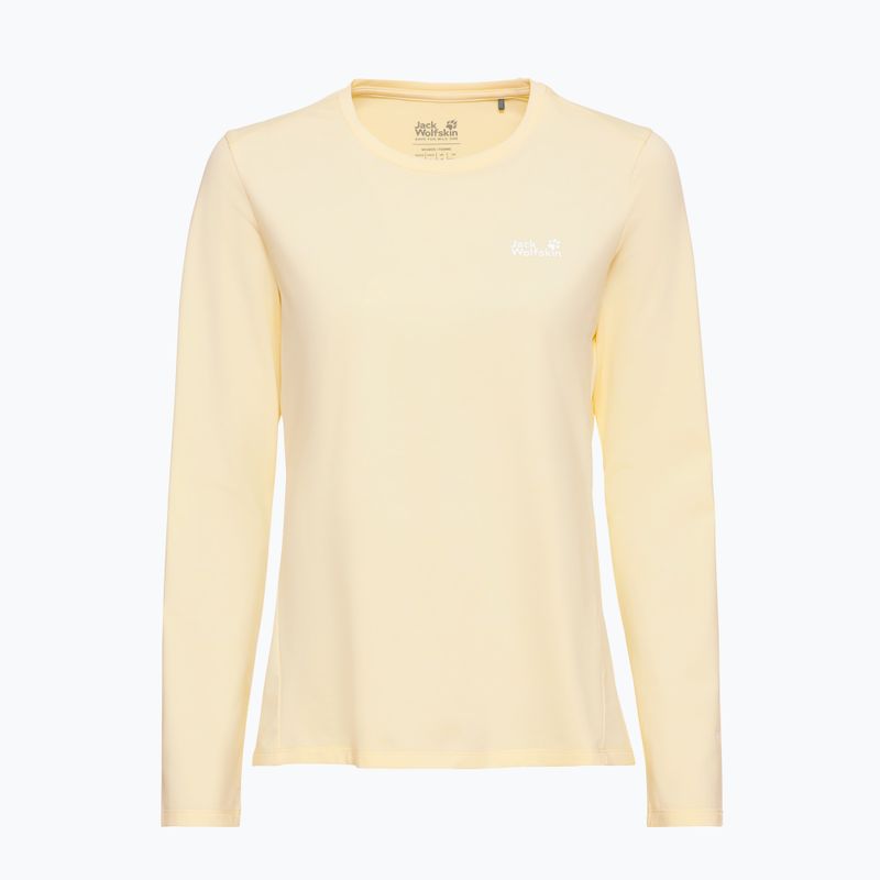 Longsleeve de trekking pentru femei Jack Wolfskin Trail vanilla cream 4