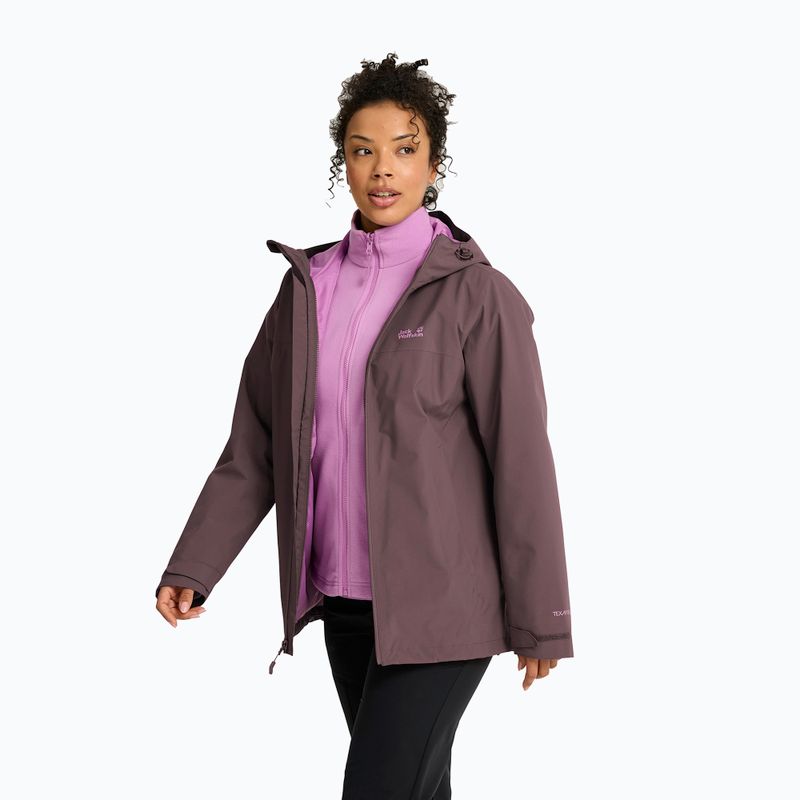 Geacă 3în1 pentru femei Jack Wolfskin Moonrise 2 3IN1 sheer plum 4