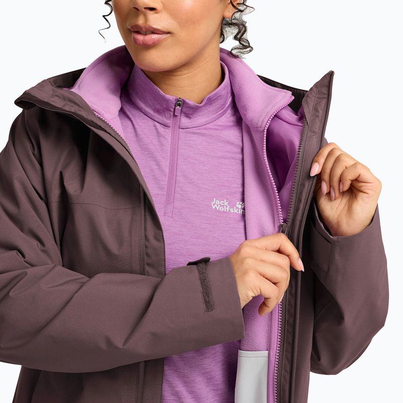 Geacă 3în1 pentru femei Jack Wolfskin Moonrise 2 3IN1 sheer plum 8