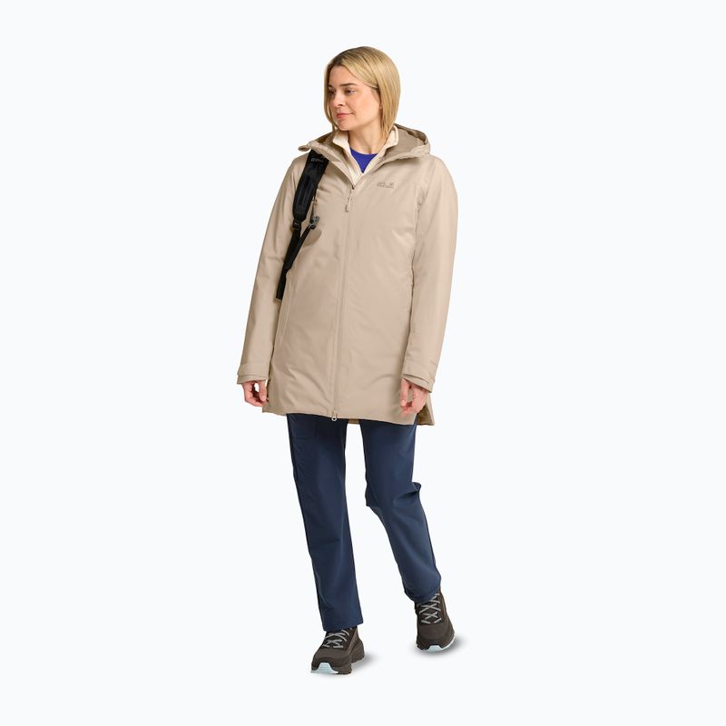 Geacă de ploaie pentru femei Jack Wolfskin Heidelstein 2 Ins oyster 2