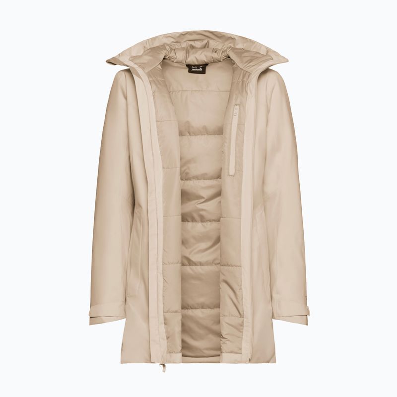 Geacă de ploaie pentru femei Jack Wolfskin Heidelstein 2 Ins oyster 9