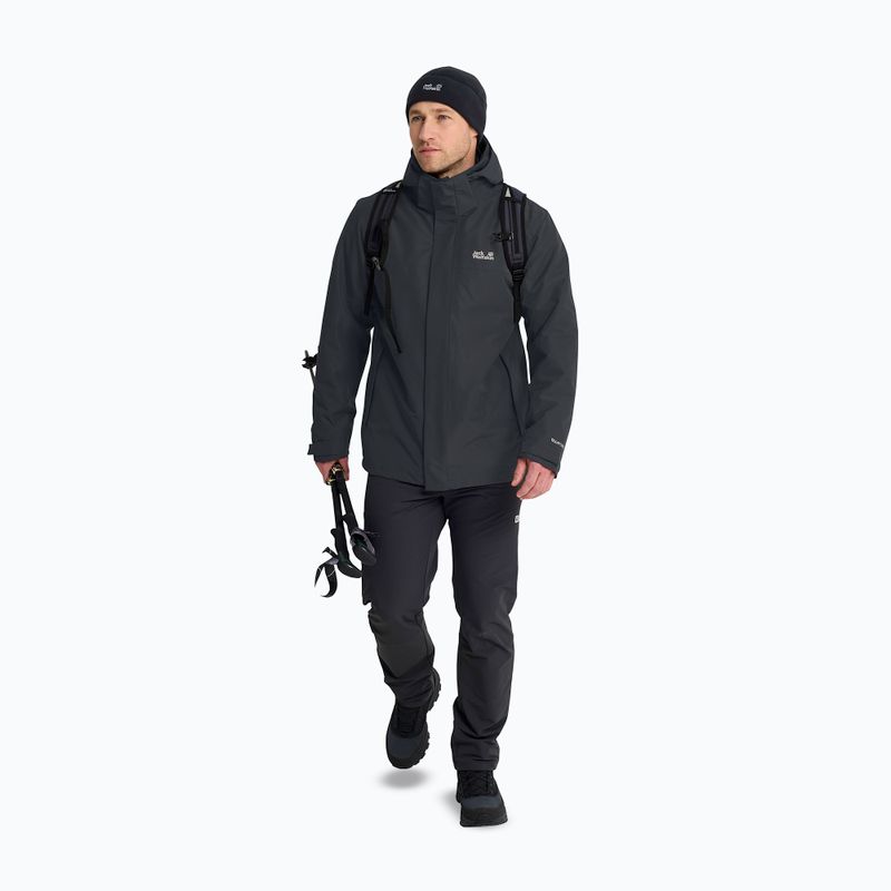 Geacă 3în1 pentru bărbați Jack Wolfskin Stonelite 3In1 phantom 2