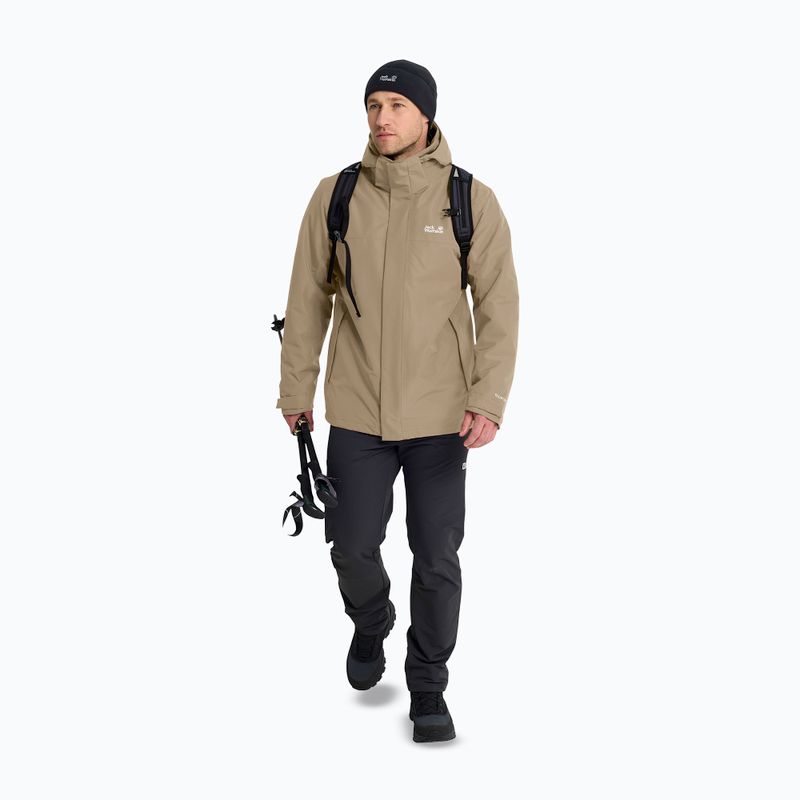Geacă 3în1 pentru bărbați Jack Wolfskin Stonelite 3In1 hazel wood 2