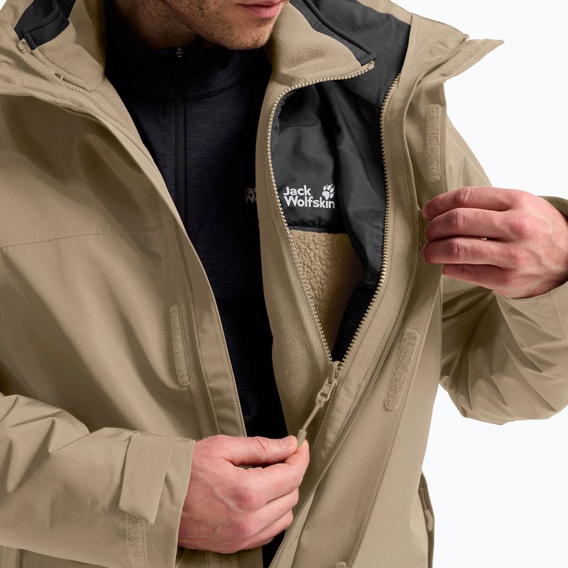 Geacă 3în1 pentru bărbați Jack Wolfskin Stonelite 3In1 hazel wood 7