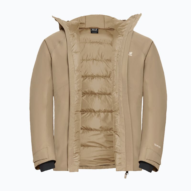 Geacă cu puf pentru bărbați Jack Wolfskin Icecape 2 l Down Ins Rds hazel wood 9