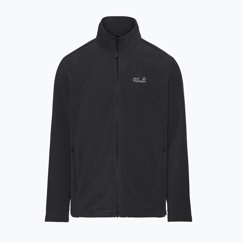 Bluză fleece pentru bărbați Jack Wolfskin Wild Rebel 200 Full Zip paw black 7