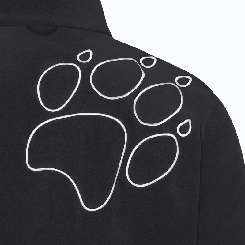 Bluză fleece pentru bărbați Jack Wolfskin Wild Rebel 200 Full Zip paw black 9