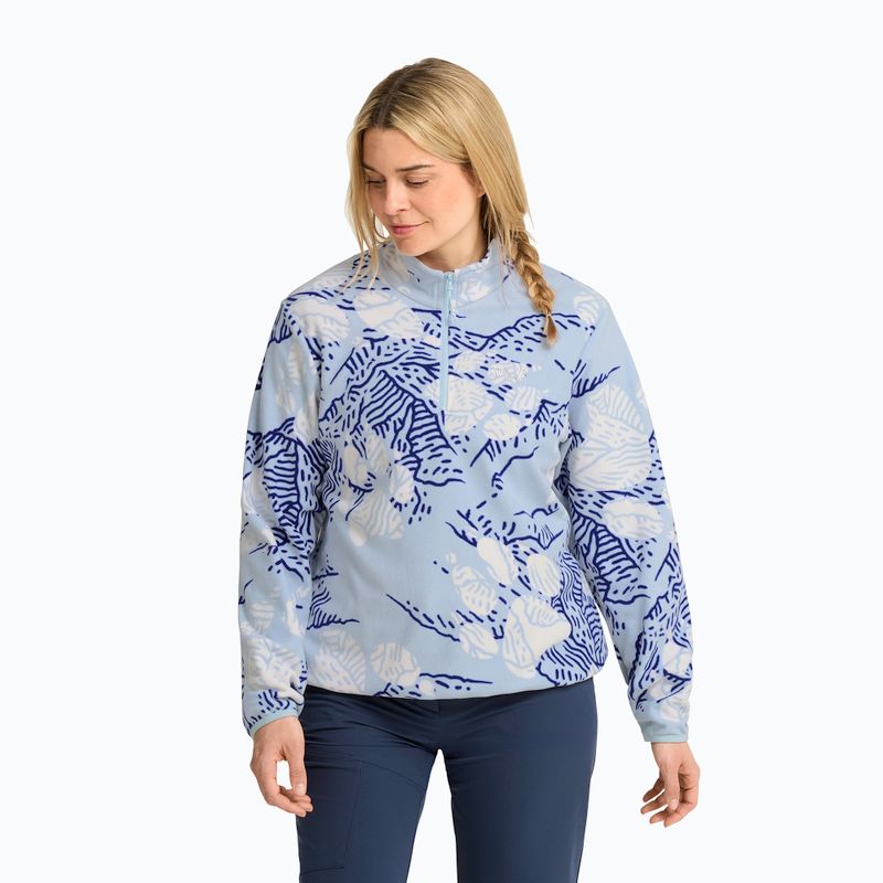 Bluză fleece pentru femei Jack Wolfskin Paw Era 100 Orint Half Zip paw crystal blue