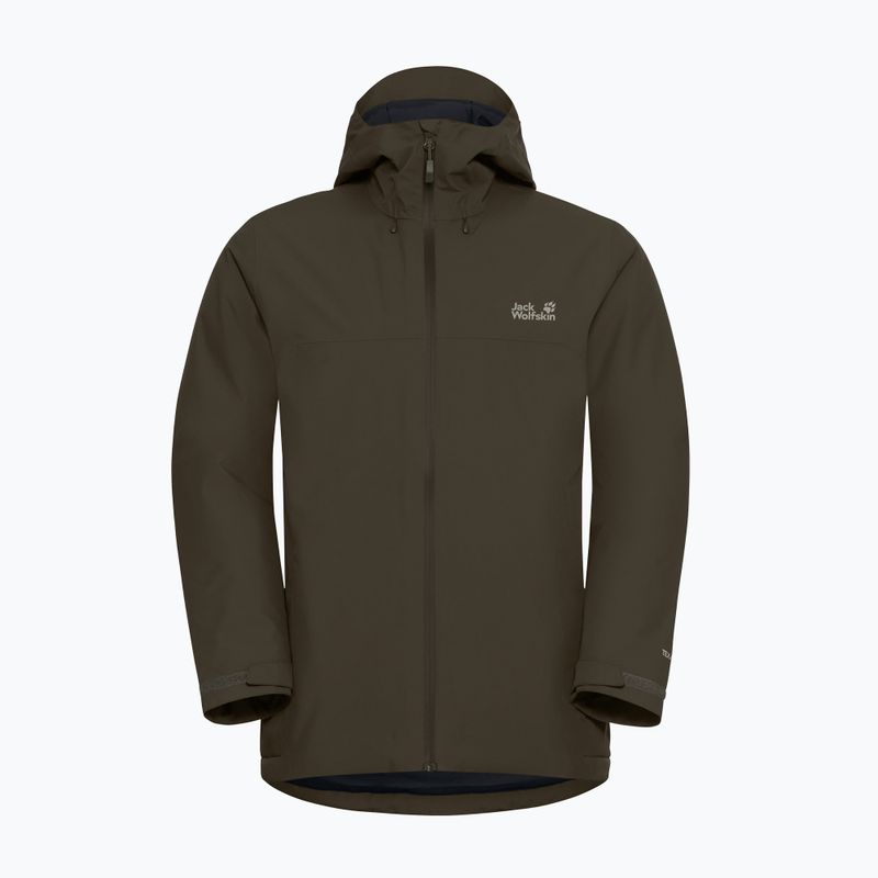 Geacă izolată pentru bărbați Jack Wolfskin Wisper Ins obsidian moss 7