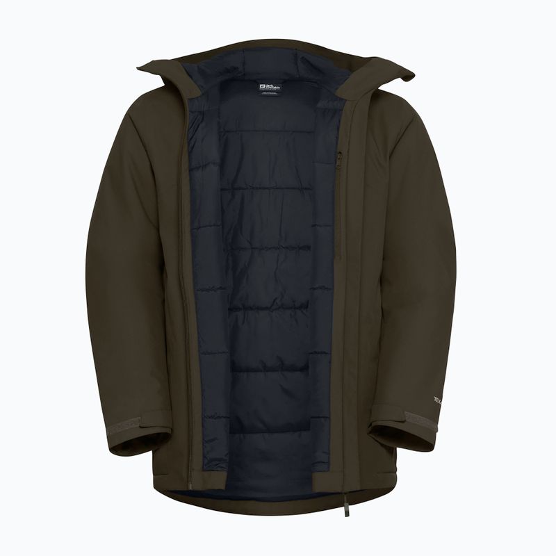 Geacă izolată pentru bărbați Jack Wolfskin Wisper Ins obsidian moss 9