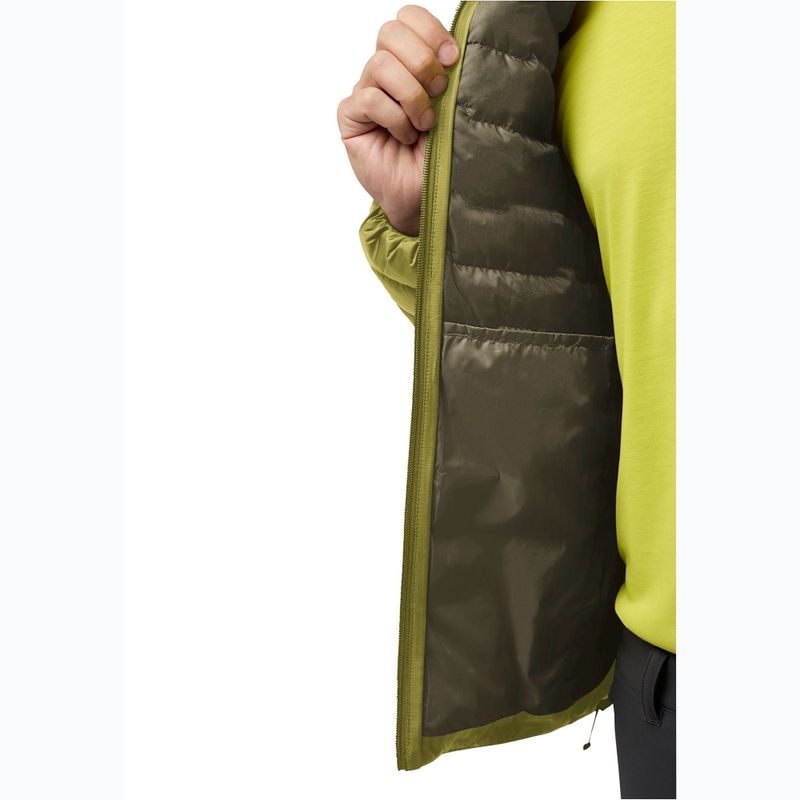 Geacă cu puf pentru bărbați Jack Wolfskin Passamani Down Hoody khaki green 4