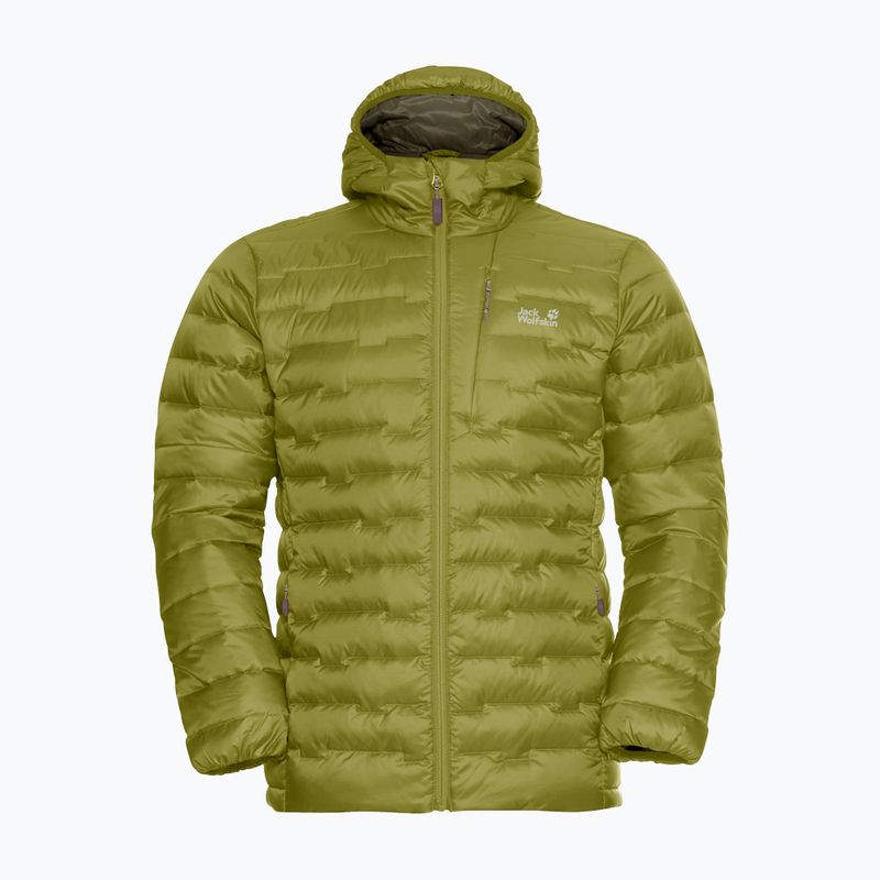 Geacă cu puf pentru bărbați Jack Wolfskin Passamani Down Hoody khaki green 6