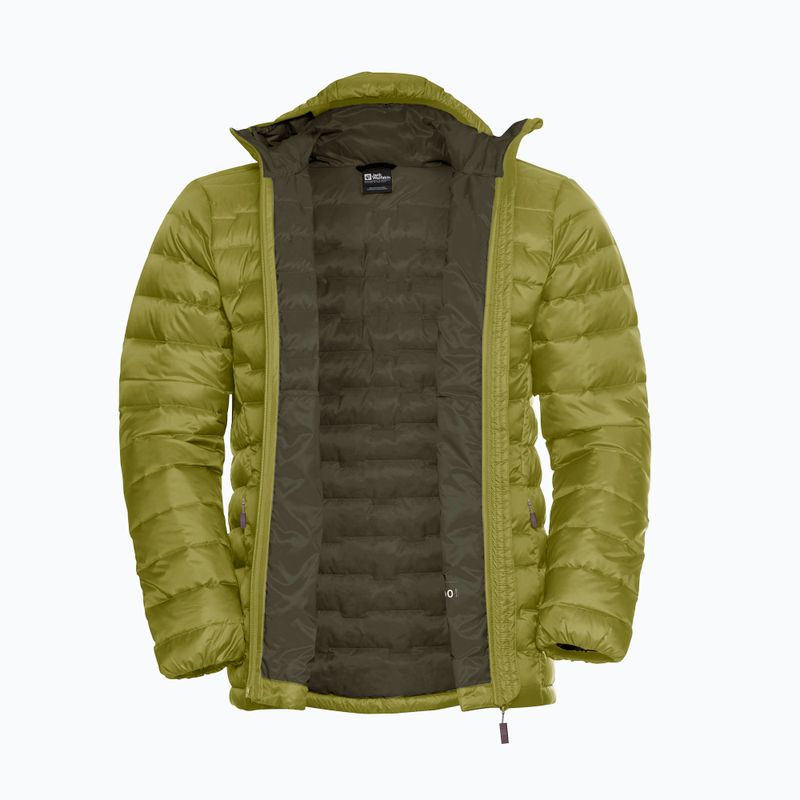 Geacă cu puf pentru bărbați Jack Wolfskin Passamani Down Hoody khaki green 8
