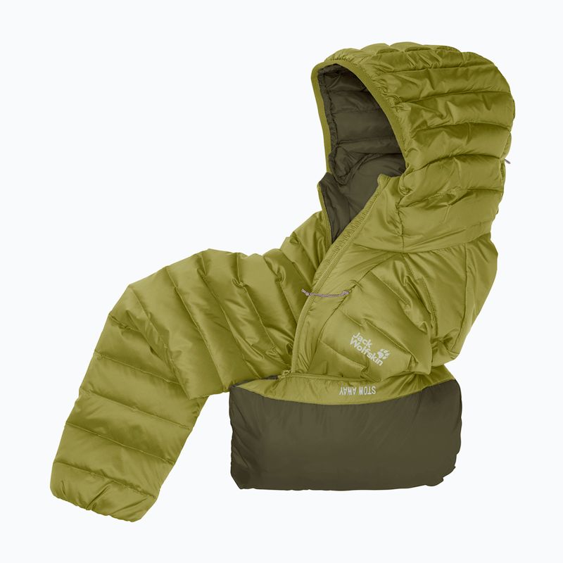 Geacă cu puf pentru bărbați Jack Wolfskin Passamani Down Hoody khaki green 9