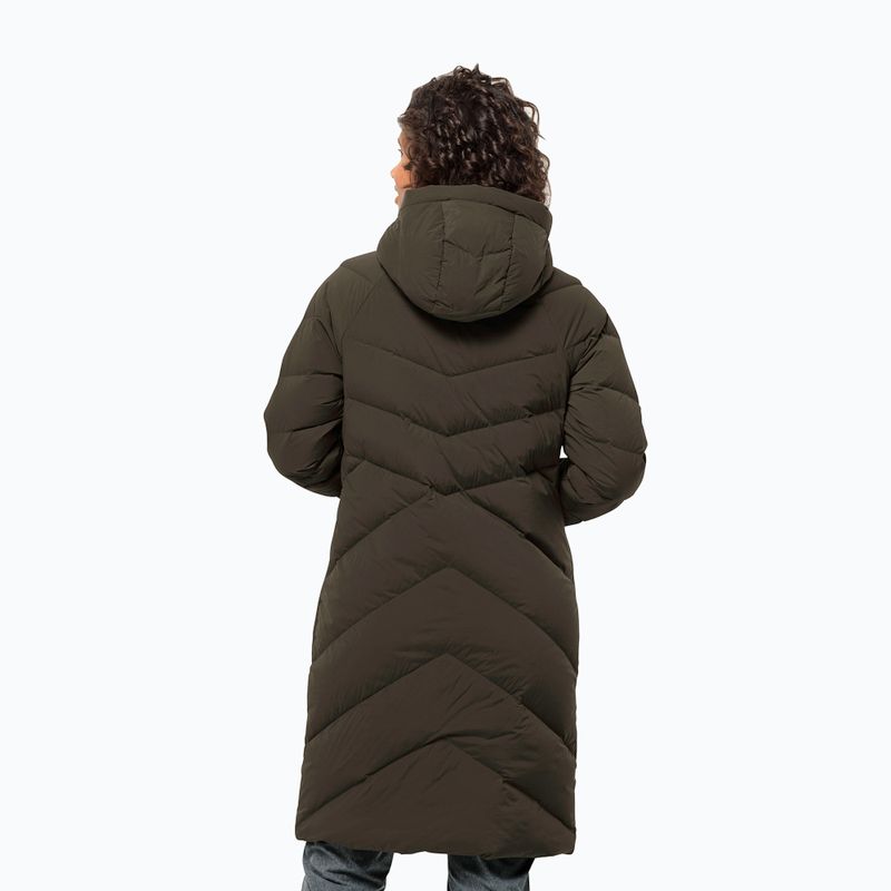 Palton cu puf pentru femei Jack Wolfskin Marienplatz Coat obsidian moss 2