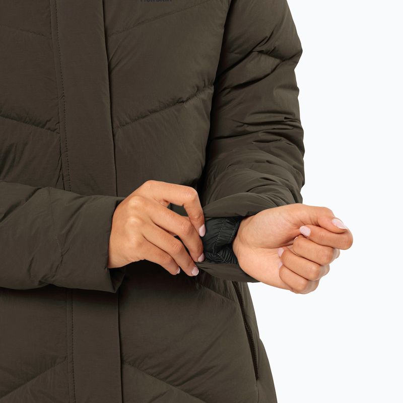 Palton cu puf pentru femei Jack Wolfskin Marienplatz Coat obsidian moss 4