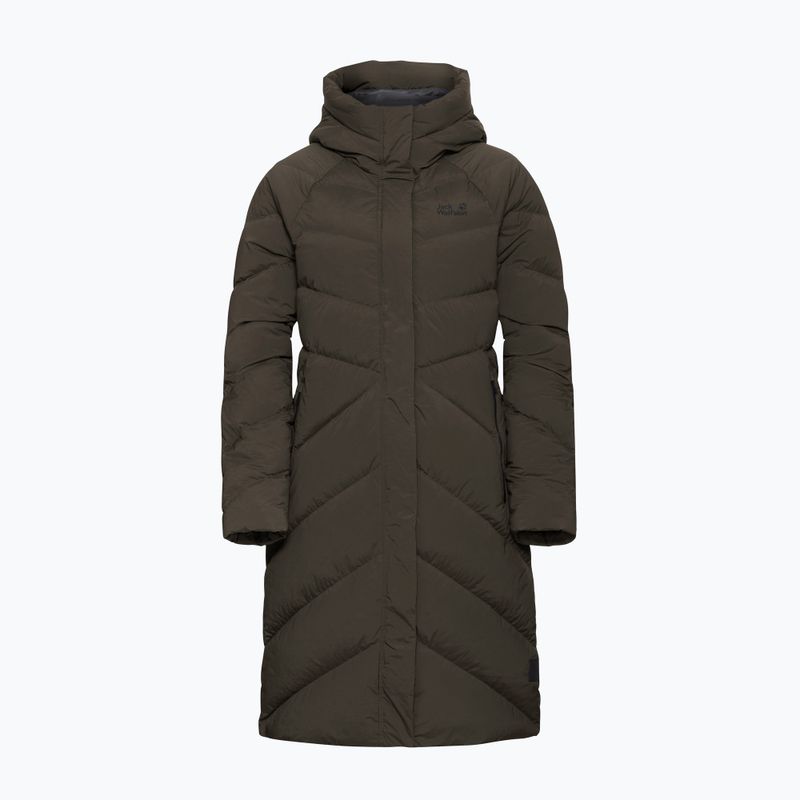 Palton cu puf pentru femei Jack Wolfskin Marienplatz Coat obsidian moss 6