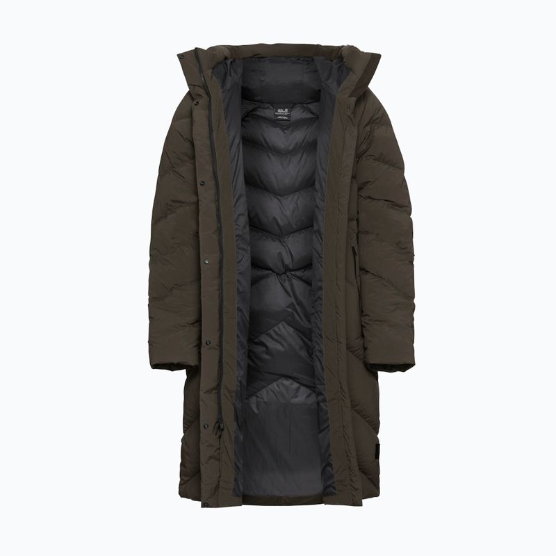 Palton cu puf pentru femei Jack Wolfskin Marienplatz Coat obsidian moss 8