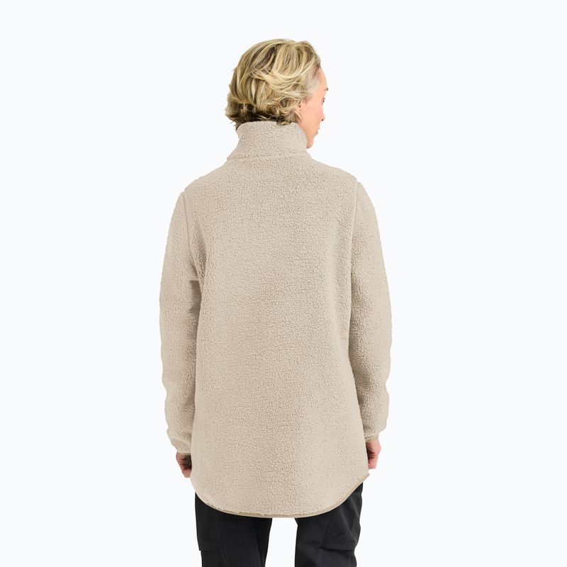 Bluză fleece pentru femei Jack Wolfskin High Curl Coat oyster 3