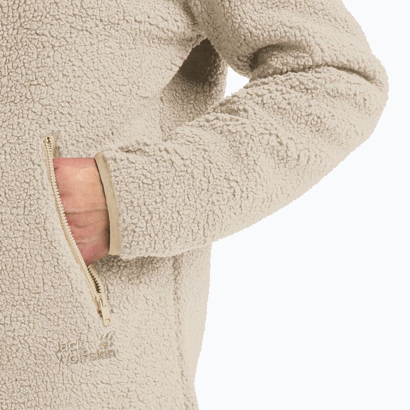 Bluză fleece pentru femei Jack Wolfskin High Curl Coat oyster 4