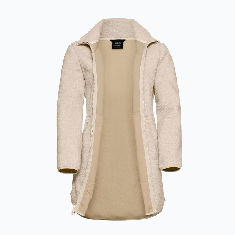Bluză fleece pentru femei Jack Wolfskin High Curl Coat oyster 9
