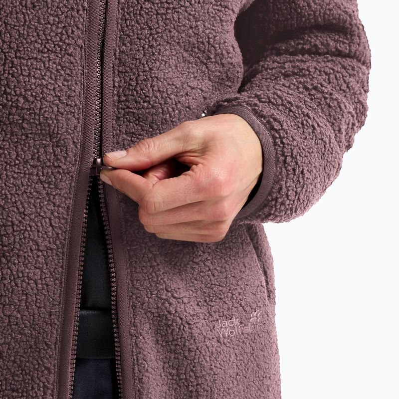 Bluză fleece pentru femei Jack Wolfskin High Curl Coat sheer plum 5