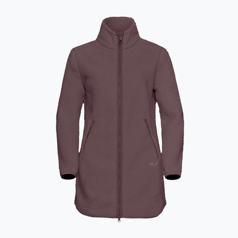Bluză fleece pentru femei Jack Wolfskin High Curl Coat sheer plum 7