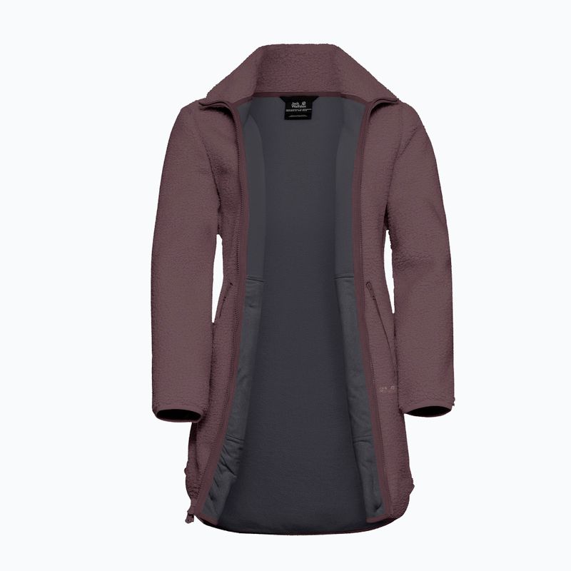 Bluză fleece pentru femei Jack Wolfskin High Curl Coat sheer plum 9