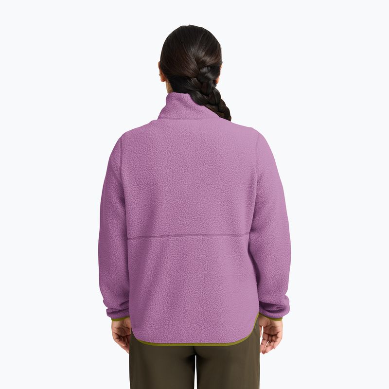 Bluză fleece pentru femei Jack Wolfskin Lite Curl Full Zip vivid orchid 3