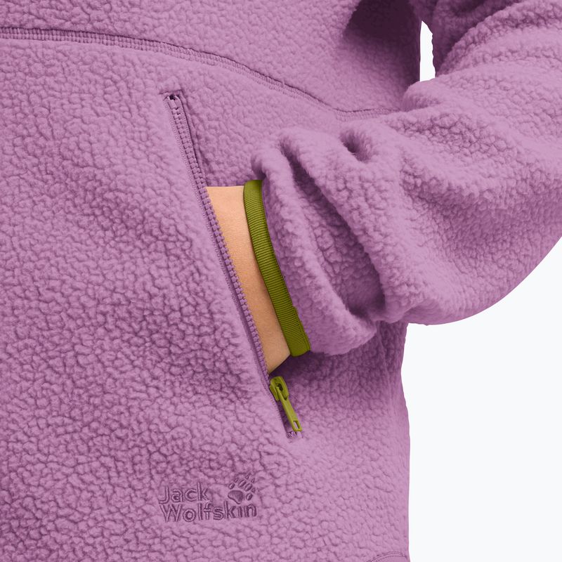 Bluză fleece pentru femei Jack Wolfskin Lite Curl Full Zip vivid orchid 5