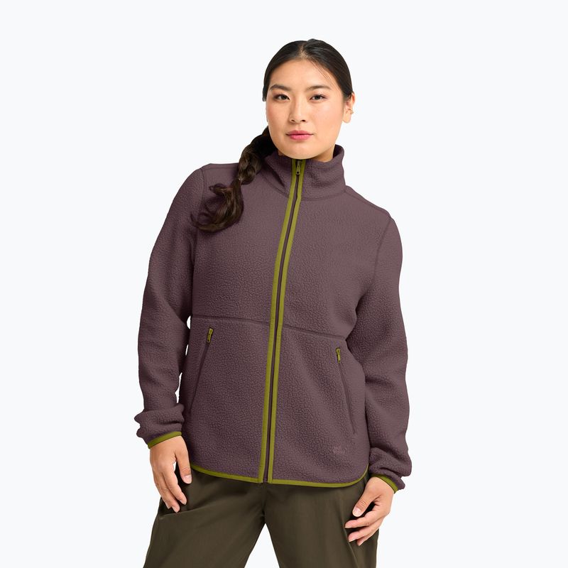 Bluză fleece pentru femei Jack Wolfskin Lite Curl Full Zip sheer plum