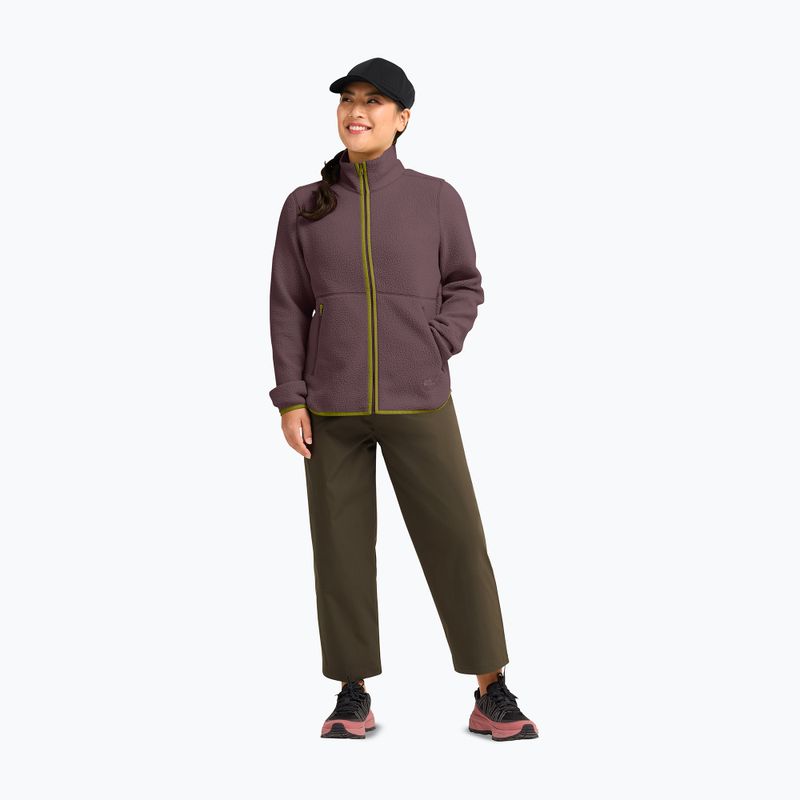 Bluză fleece pentru femei Jack Wolfskin Lite Curl Full Zip sheer plum 2