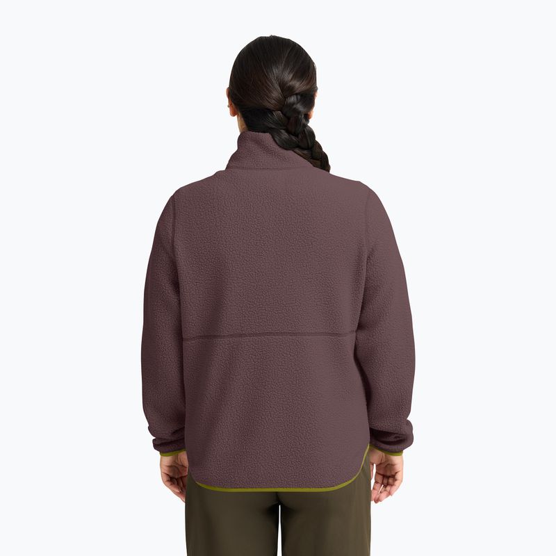 Bluză fleece pentru femei Jack Wolfskin Lite Curl Full Zip sheer plum 3