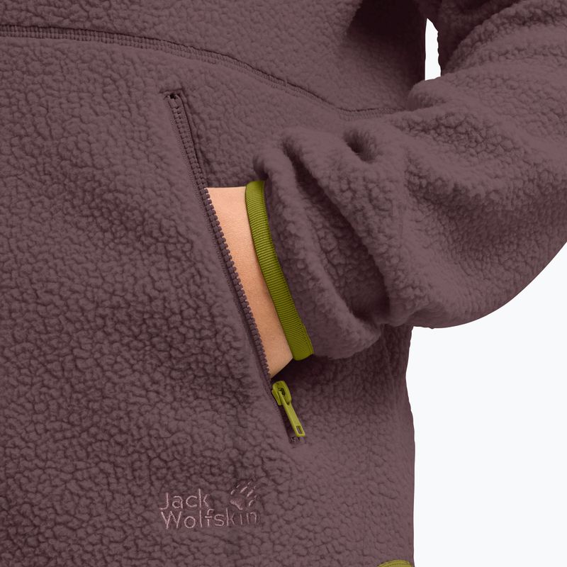 Bluză fleece pentru femei Jack Wolfskin Lite Curl Full Zip sheer plum 5