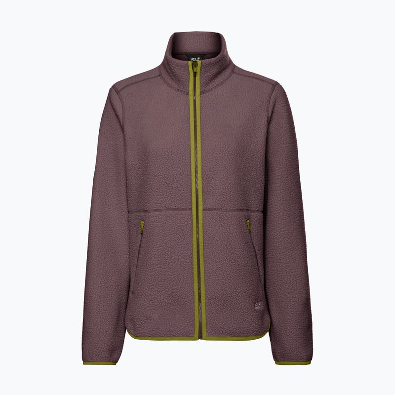 Bluză fleece pentru femei Jack Wolfskin Lite Curl Full Zip sheer plum 7