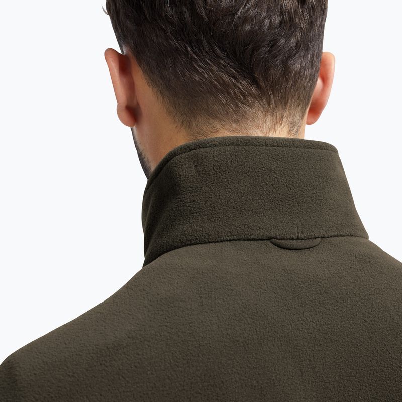 Bluză fleece pentru bărbați Jack Wolfskin Taunus 200 Full Zip obsidian moss 5