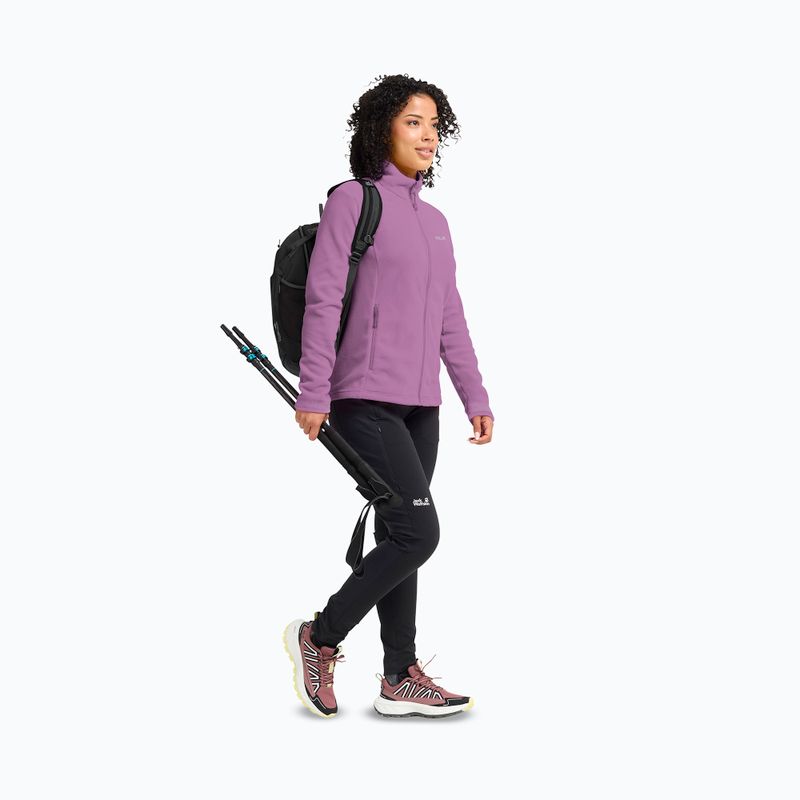 Bluză fleece pentru femei Jack Wolfskin Taunus 100 Full Zip vivid orchid 2