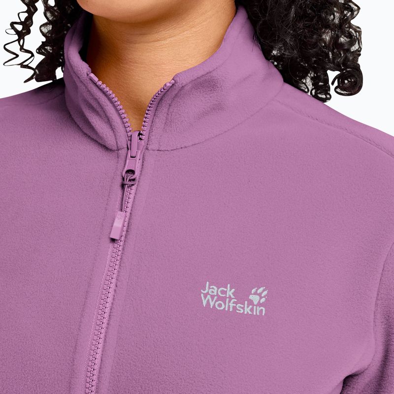 Bluză fleece pentru femei Jack Wolfskin Taunus 100 Full Zip vivid orchid 4