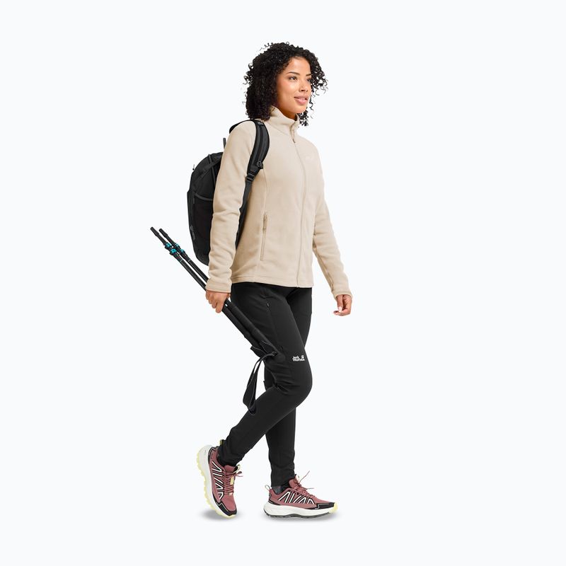 Bluză fleece pentru femei Jack Wolfskin Taunus 100 Full Zip oyster 2