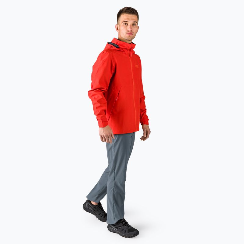 Jack Wolfskin Evandale jachetă de ploaie pentru bărbați roșu 1111131_2206_002 2